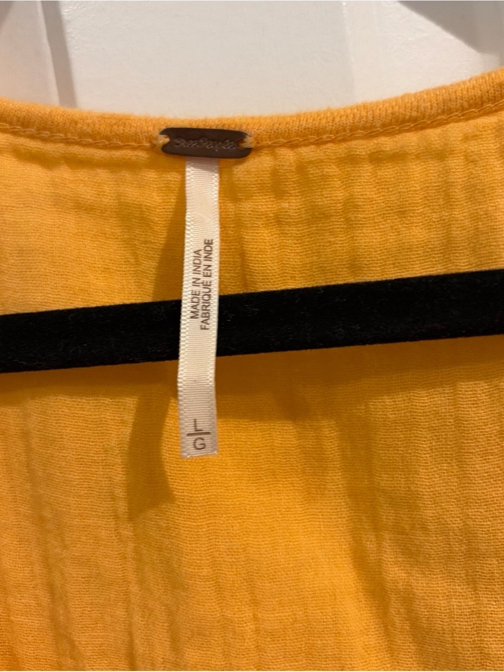 Embroidered Orange V-Neck Women’s Tunic Top - Picture 3 of 6